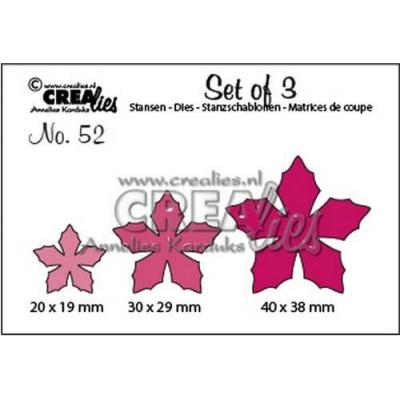 Crealies Stanzschablonen - Set of 3 - 52 Blumen